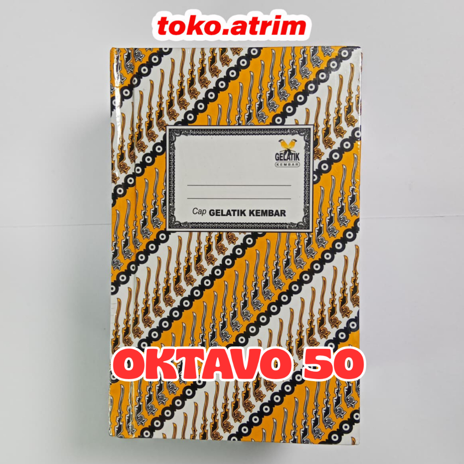 ( 1 Pak ) 10 Pcs Buku Hardcover Oktavo Gelatik 50 Lembar | Buku Batik Kecil