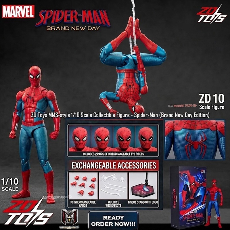 Hot News Action Figure Spiderman Brand New Day Tom Holland Size 18Cm