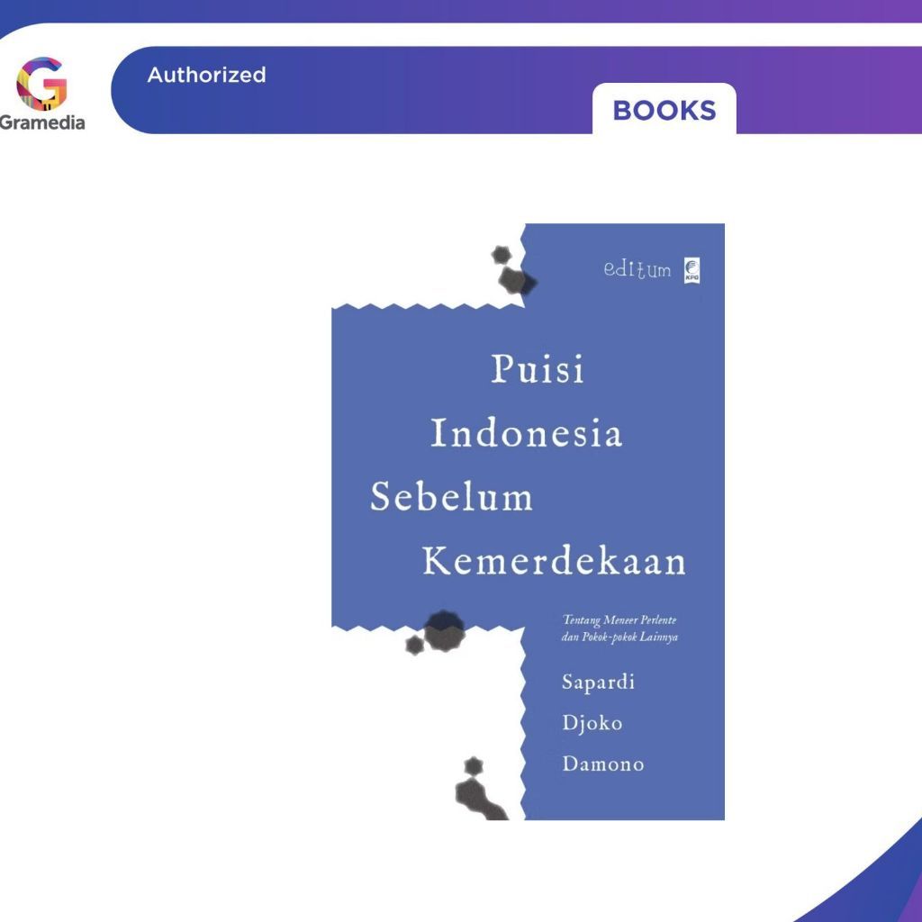 Gramedia Pekanbaru - PUISI INDONESIA SEBELUM KEMERDEKAAN