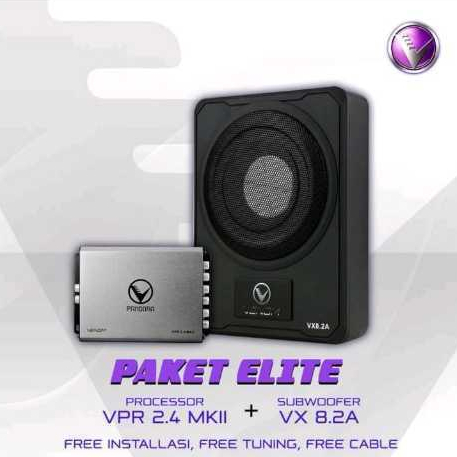 Paket Elite Venom (DSP Processor Venom VPR 2.4 MKII + Subwoofer Venom VX 8.2A)