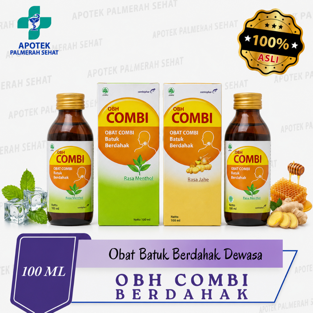 OBH COMBI BATUK BERDAHAK 100 ML RASA MENTHOL & JAHE / OBH COMBI