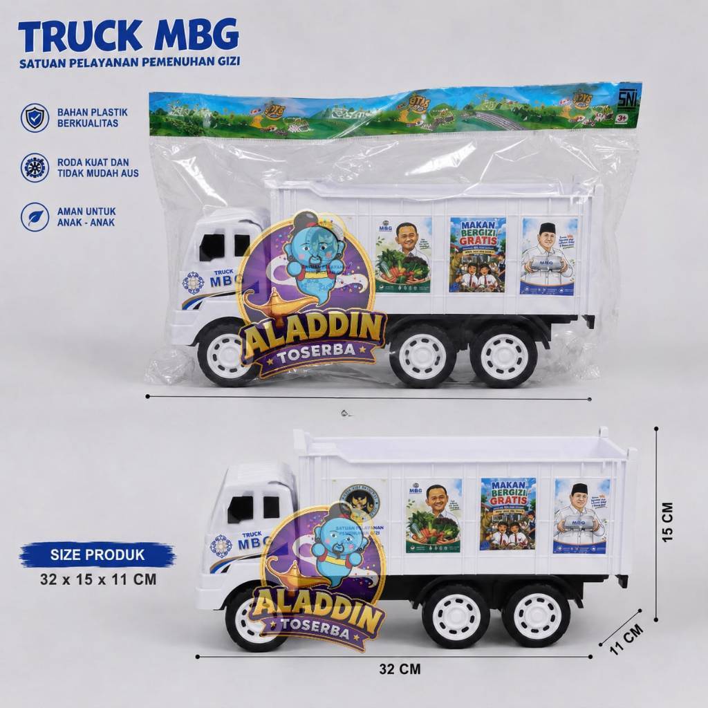 MAINAN ANAK TRUK BOX MBG KECIL - MAINAN ANAK MOBIL MOBILAN MINIATUR TRUK MBG KECIL EDUKASI ANAK TRUK