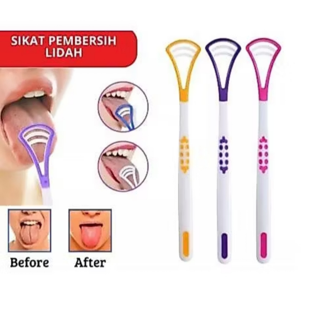 sikat lidah pembersih lidah alat sikat lidah