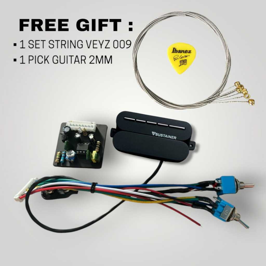 VEYZ SUSTAINER HUMBUCKER FERNANDES 3MODE , Sustainer Original , Pickups Neck Untuk semua jenis gitar