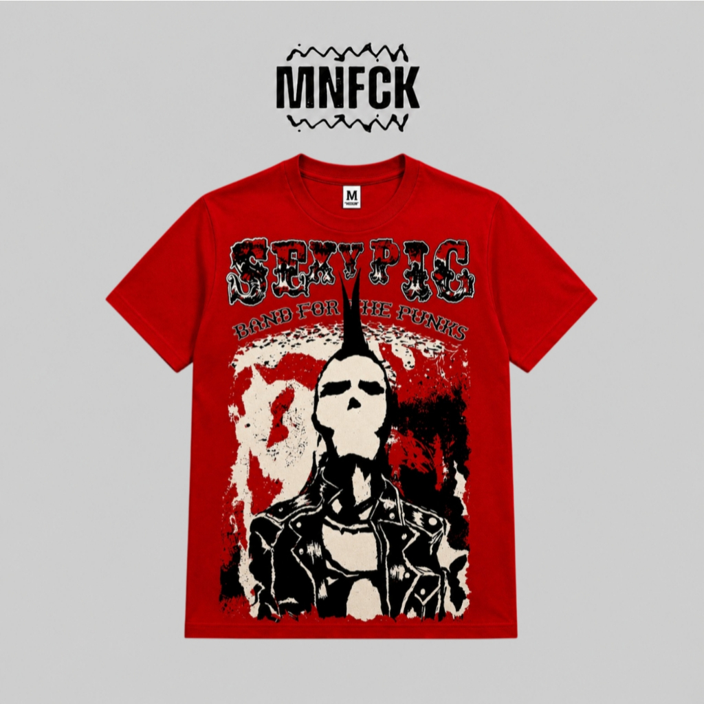 ORIGINAL T-SHIRT SEXY PIG Kaos Band Punk Offical Merchandise Baju Atasan Distro Unisex