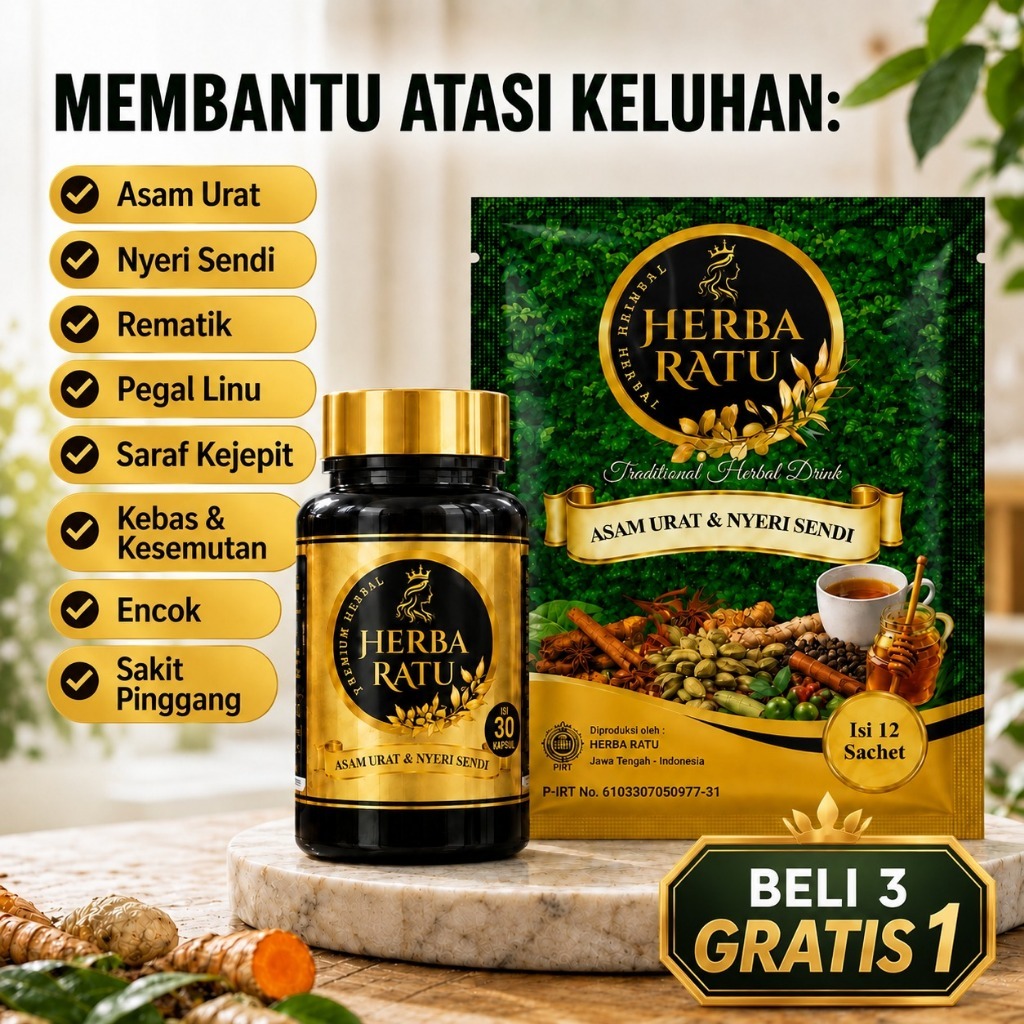 HERBA RATU Asam Urat beli 3 gratis 1