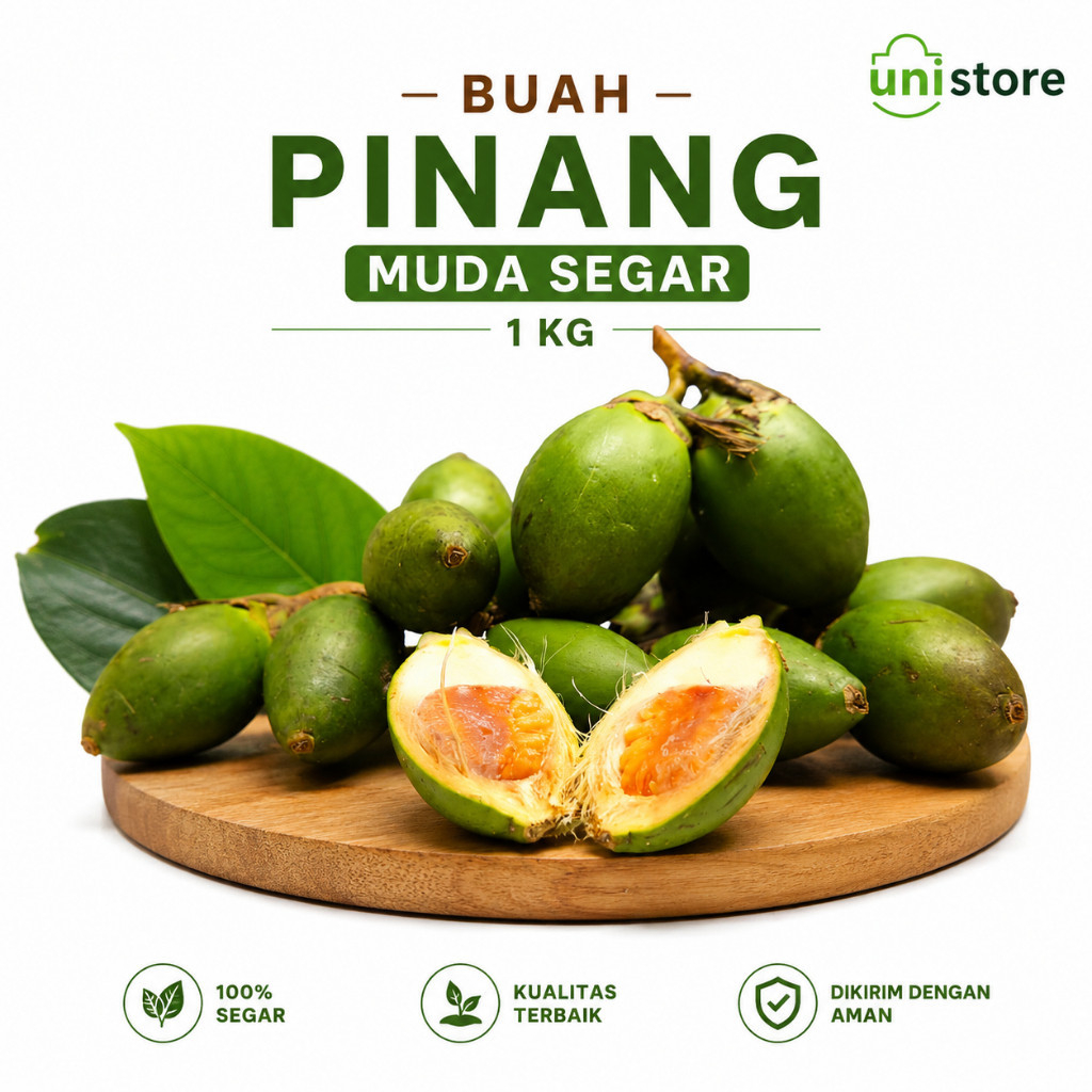 Buah Pinang Muda Segar 1kg - Jambe Muda Nom Pilihan