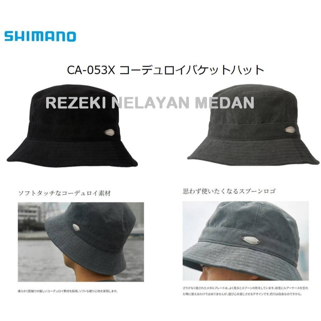 SHIMANO CA 053X Corduroy Bucket Hat | Topi Memancing SHIMANO