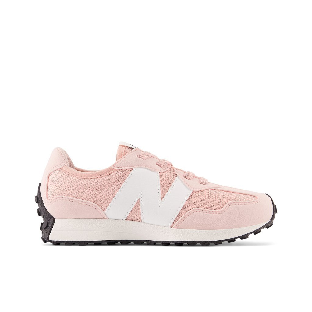 Sepatu Sneakers Anak New Balance327 Bungee Lace PINK HAZE with NB WHITE Original PH327CGP