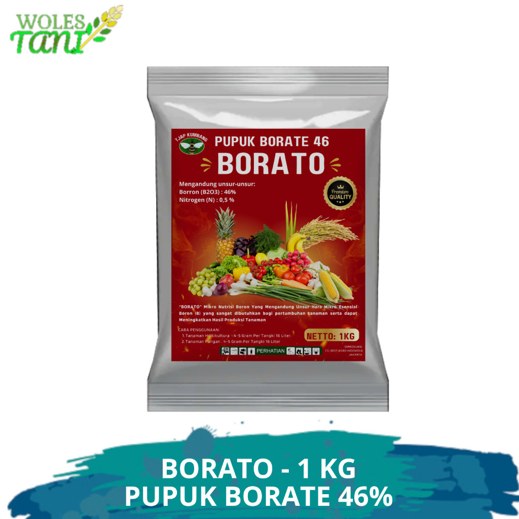 Borate Borato 1 Kg Borate Tawon 1 Kg Borate Mahkota 1 Kg Pupuk Boron