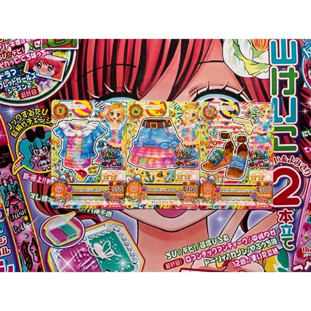 Kartu Aikatsu Hinaki Shinjo Tropical Denim Coord Vivid Kiss Rare Card Set Pop Original Jepang Top To