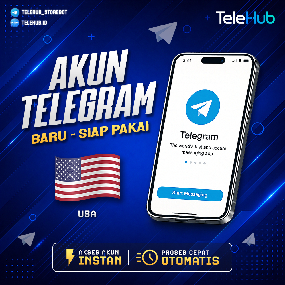 AKUN TELEGRAM USA | BARU SIAP PAKAI | NOMOR LUAR NEGRI