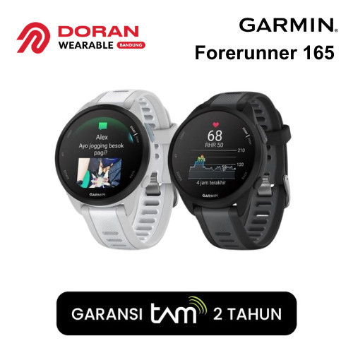 Garmin Forerunner 165 FR 165 Running Smartwatch - Garansi Resmi