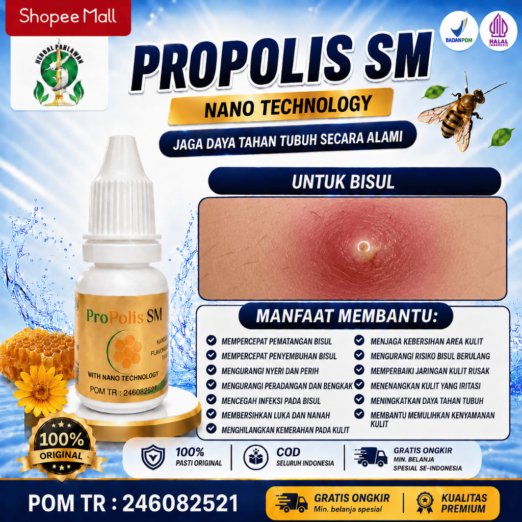 Obat Untuk Bisul, Mempercepat Pematangan Bisul, Mempercepat Penyembuhan Bisul - Propolis SM BPOM