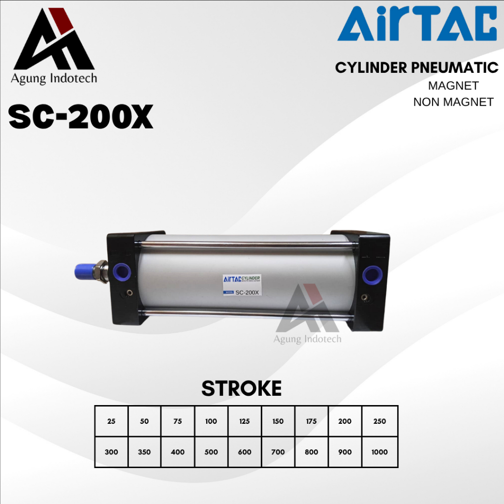 AIRTAC SC200 / SC-200 / SC 200 CYLINDER PNEUMATIC STANDARD