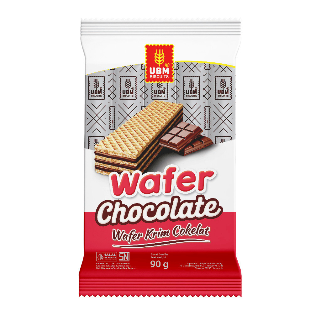 UBM Biscuits Wafer Chocolate 90G | Wafer Hampers Ulangtahun Hajatan