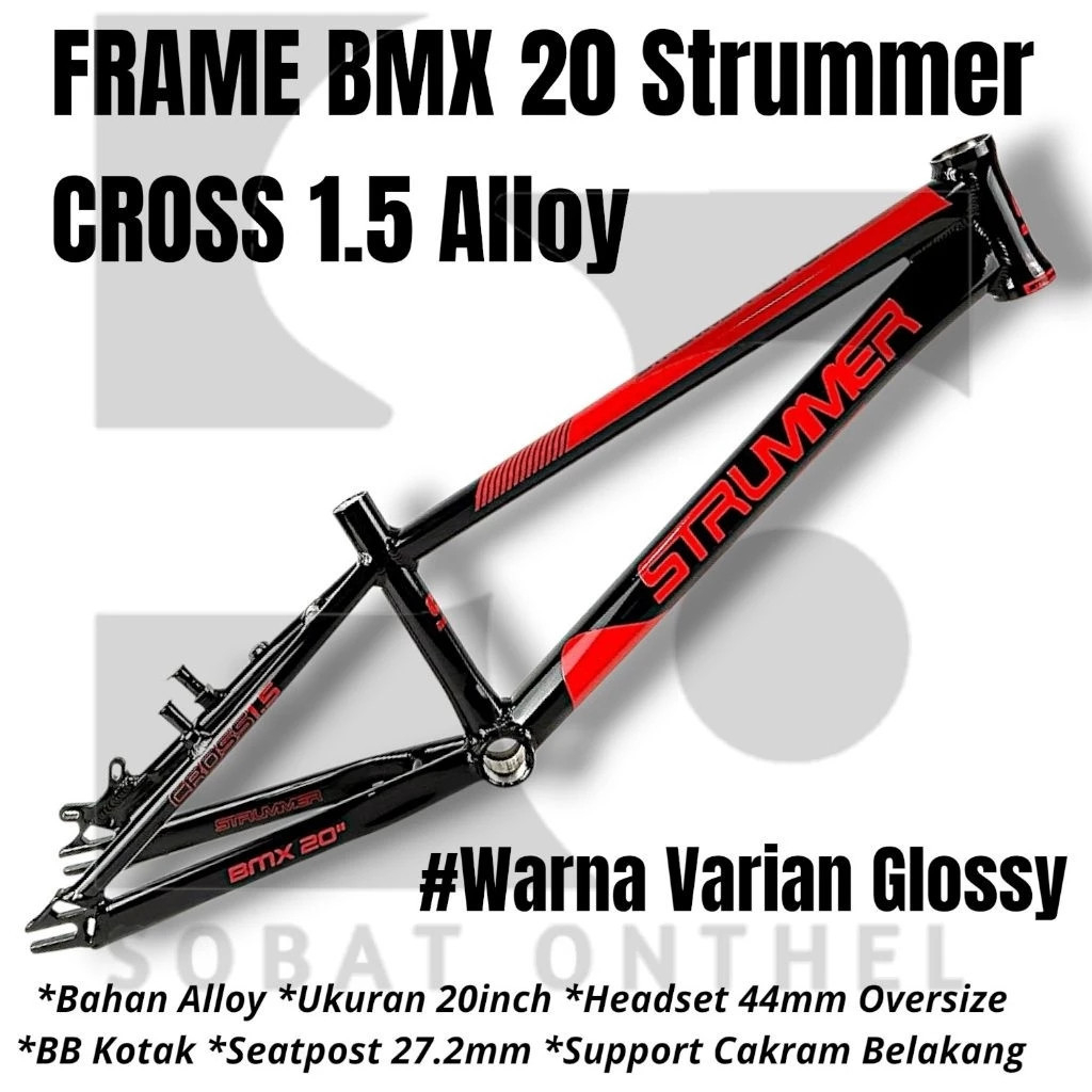 Frame Rangka BMX 20 Strummer Cross 1.5 Alloy Ringan / XLR8 SECOND