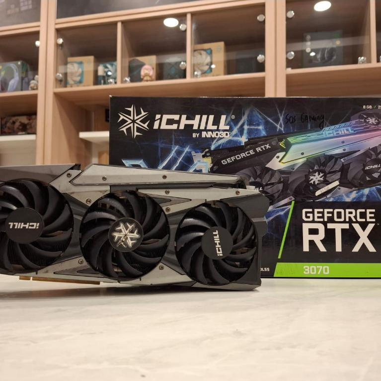 INNO3D GEFORCE RTX 3070 ICHILL X4 8GB GDDR6 - VGA SECOND BEKAS 2ND