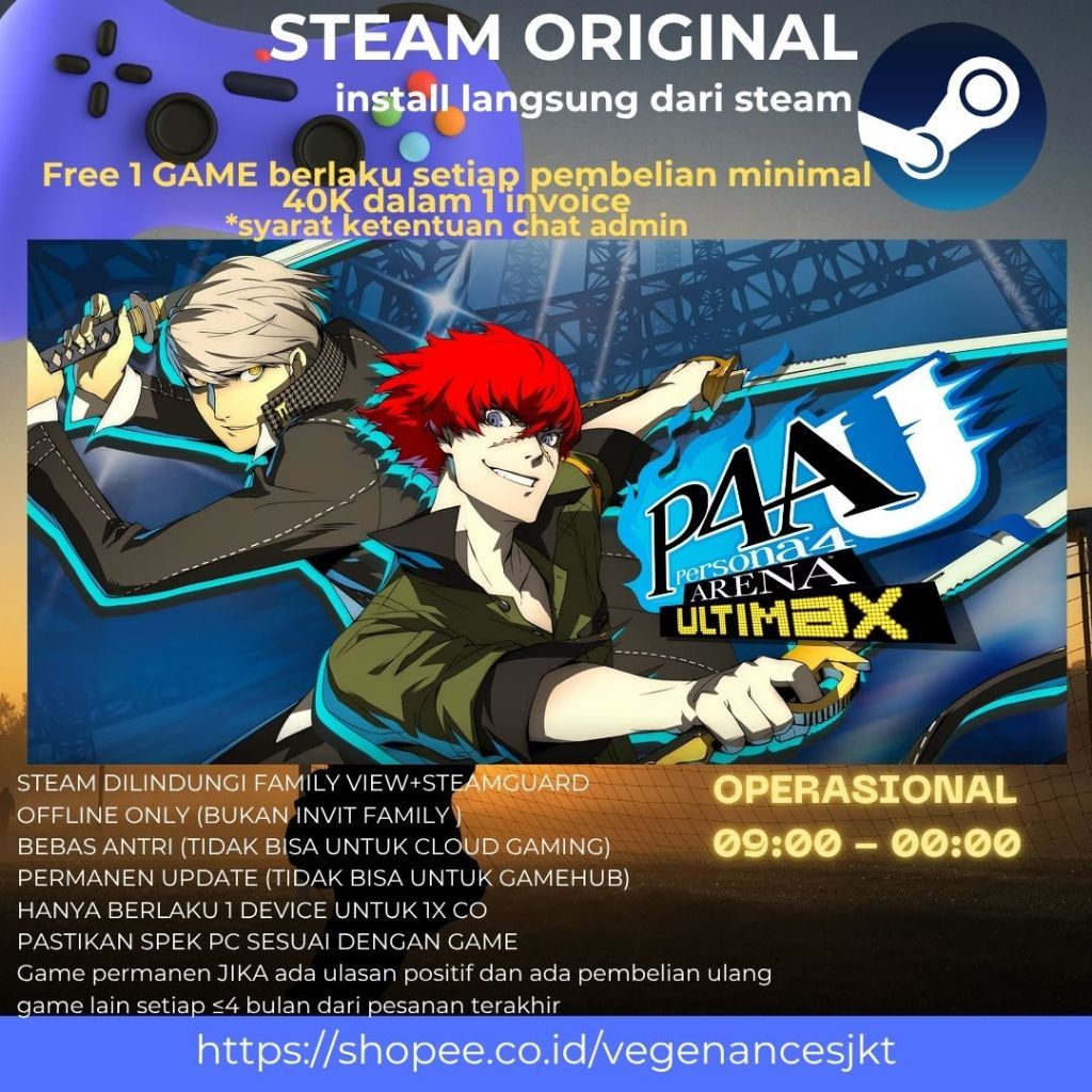 Persona 4 Arena Ultimax | Persona 4 Golden PC Game Original + Latest Update