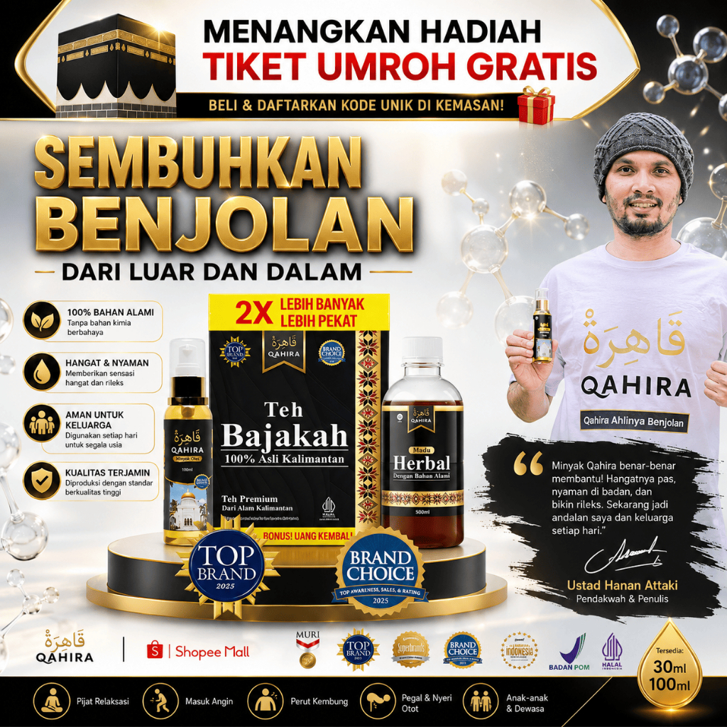 Qahira Obat Herbal Aman Kempeskan Lipoma Kista Benjolan ditubuh Tanpa Operasi [MINYAK OLES QAHIRA]