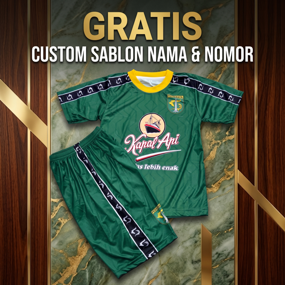 jersey baju bola persebaya surabaya printing terbaru/jersey bola persebaya home 2022/2023 printing
