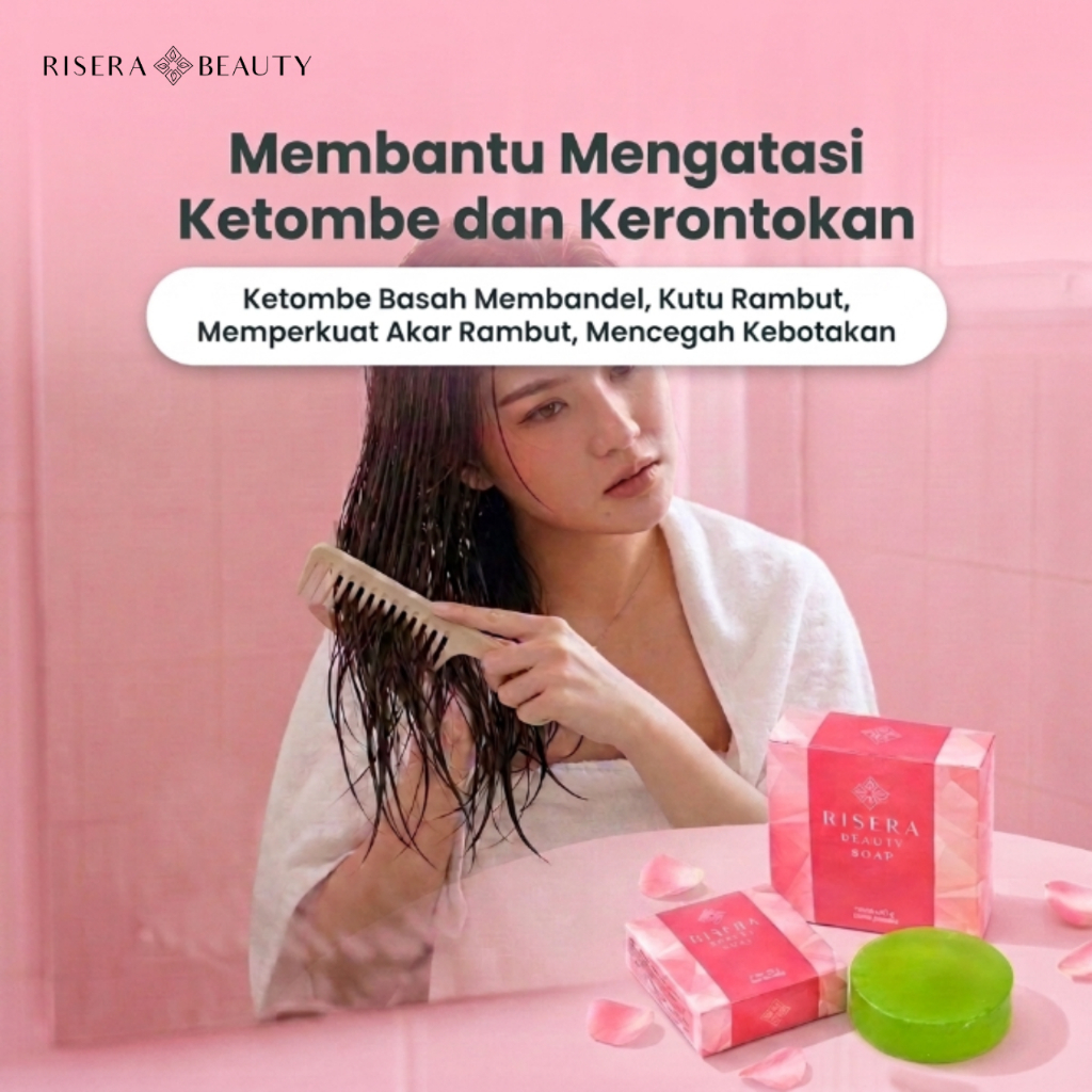 RISERA BEAUTY Soap Anti Dandruff Untuk Rambut Rontok Dan Berketombe