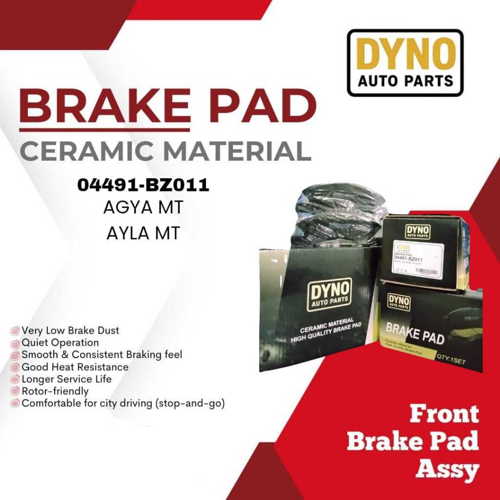 BRAKE PAD 04491-BZ011 AGYA MT, AYLA MT