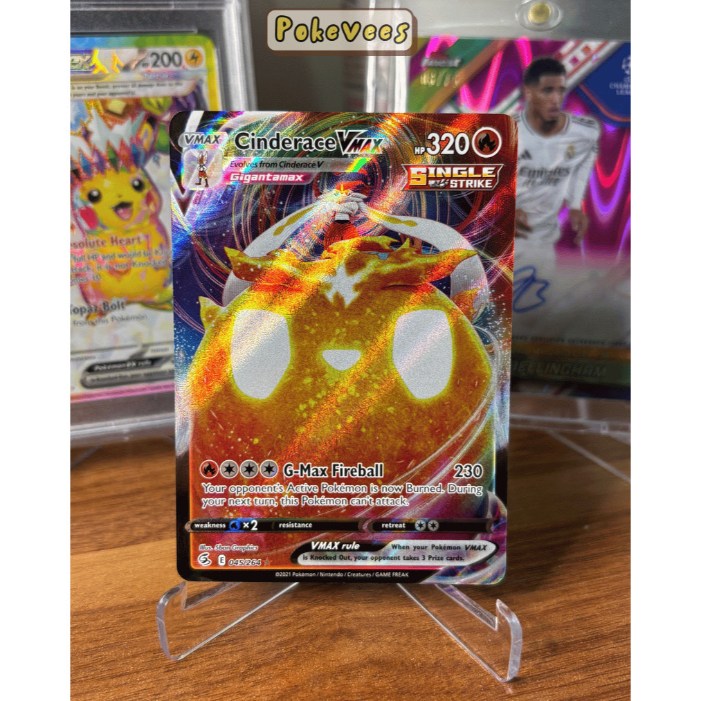 Cinderace VMAX 045/264 Pokemon Fusion Strike [ENGLISH] NEAR MINT
