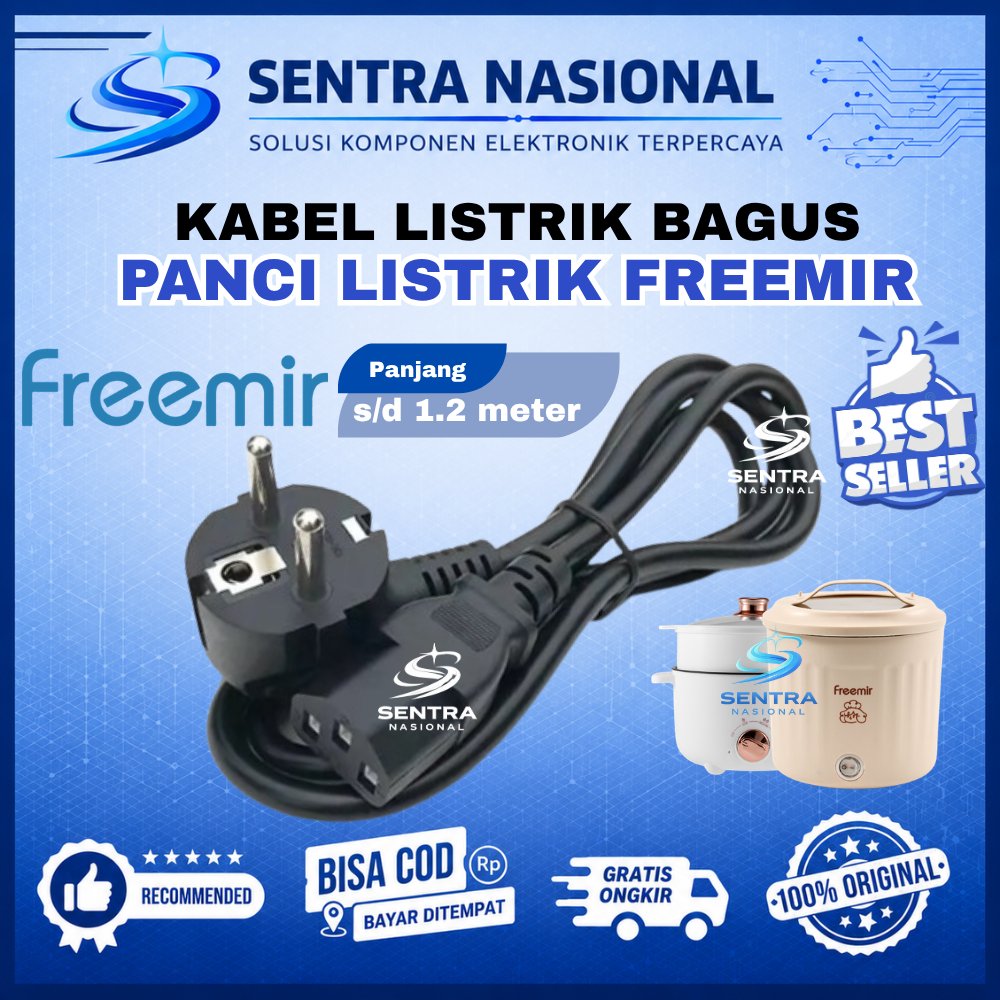 KABEL LISTRIK  FREEMIR HIGH QUALITY ANTI KORSLET | COK KABEL PANCI PORTABLE FREEMIR | PANCI LISTRIK 