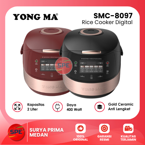 RICE COOKER DIGITAL YONG MA 2 LITER SMC-8097 GARANSI RESMI ( MEDAN )