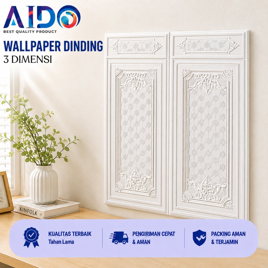 Wallpaper Dinding FOAM Timbul 3D Bata CLASSIC BRICK / Wallpaper Bata 3D / wallpaper