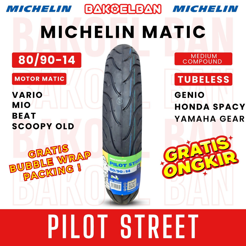 BAN MOTOR MICHELIN PILOT STREET 80/90-14