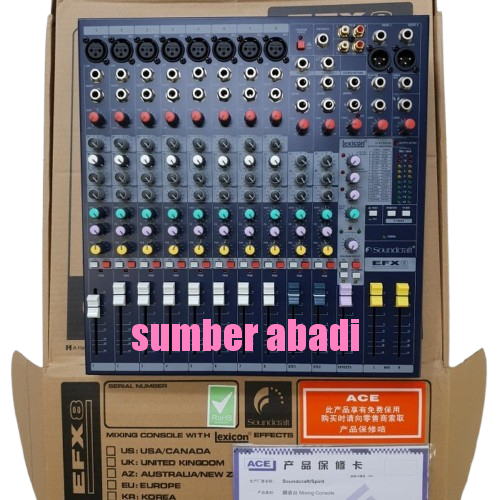 MIXER AUDIO SOUNDCRAFT EFX 8 PROFESIONAL MIXER EFX 8