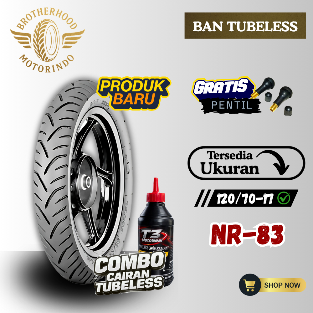 BAN IRC NR83 TUBELESS ( 120/70-17 ) BAN IRC / BAN RING 17 / BAN TUBLES RING 17 / BAN RING 17 / BAN M