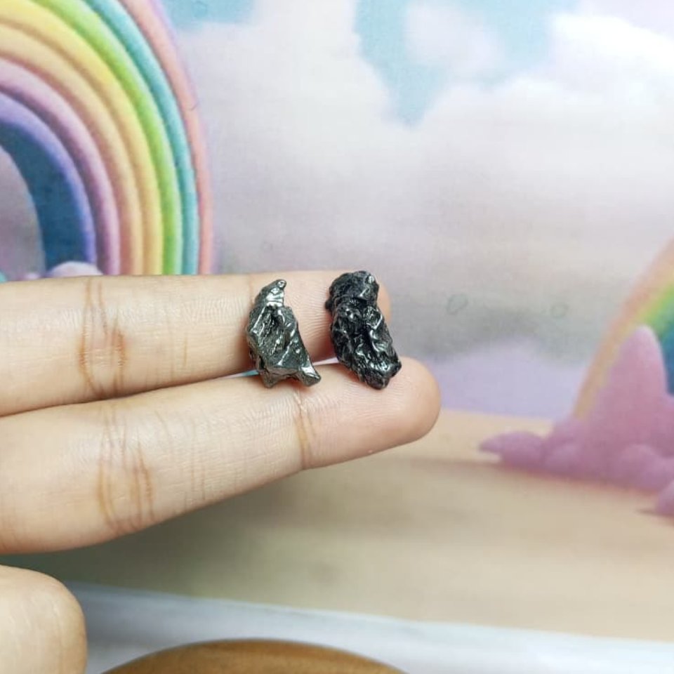 Batu Meteorite Campo Del Cielo Paket (10) Asli meteorite