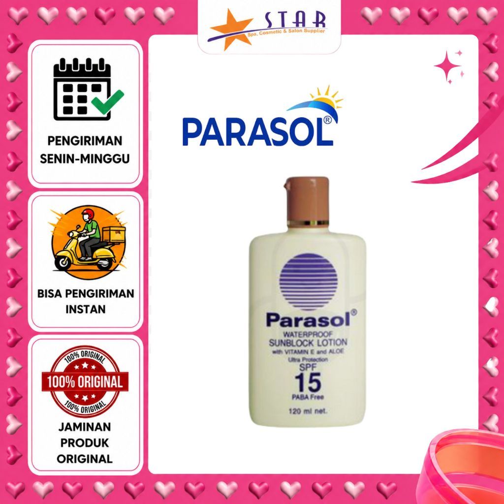 * STAR * Parasol Sunscreen Lotion SPF 15 120ml |  Sunblock | Sunscreen | Sunscreen Lotion