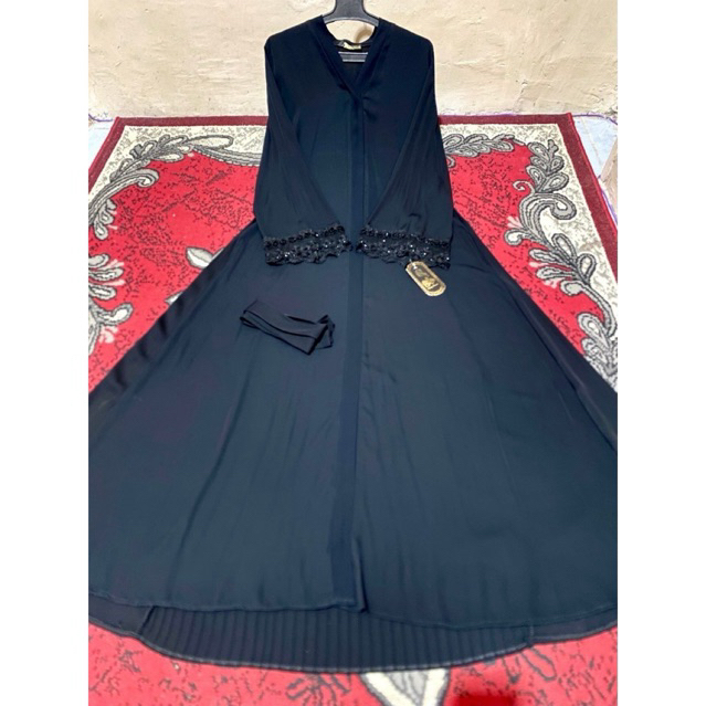 abaya hitam bordir // abaya hitam ori mesir// abaya hitam plisket