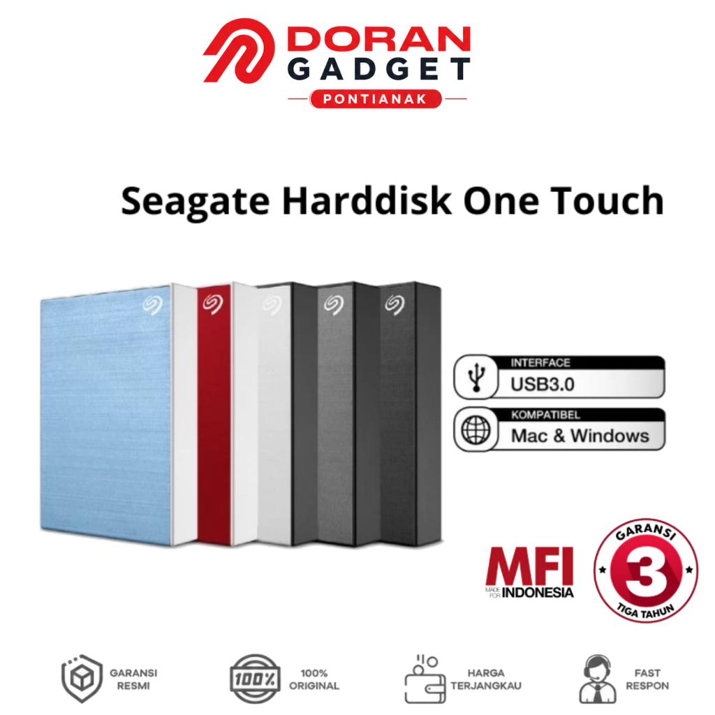 Hard Disk Harddisk Hardisk HDD Eksternal External Seagate 1TB 2TB 4TB 5TB | 1 2 4 5 TB TERA One Touc