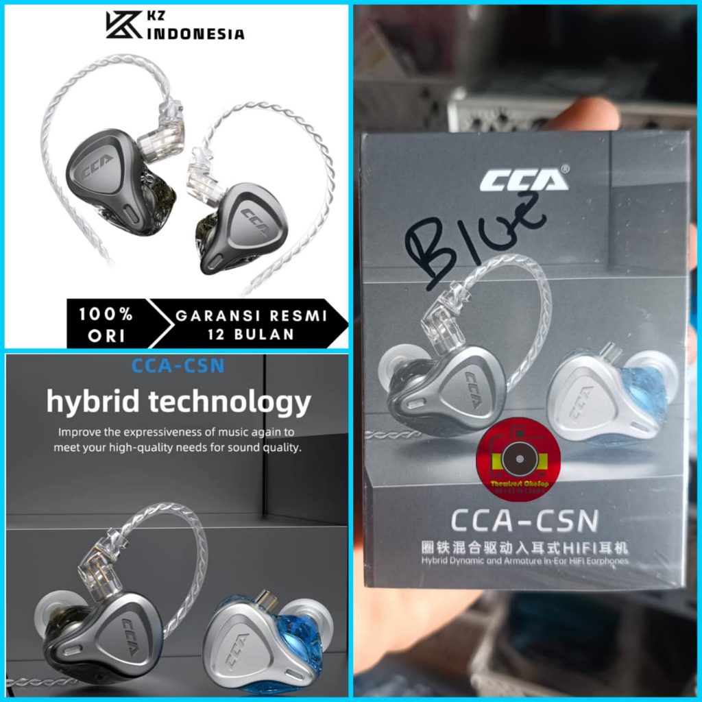 CCA CSN Hybrid Dual Driver Basshead IEM Earphone with MIC in ear monitor Headset