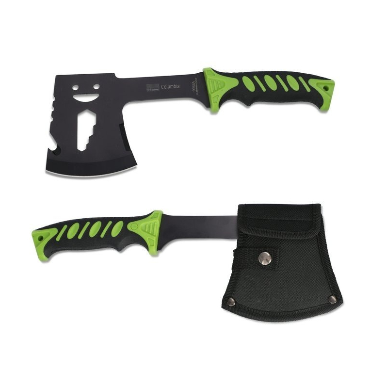 Kapak Camping Multifungsi Survival Tactical Outdoor Axe Tebang Kayu Bushcraft Hiking Gagang Anti Sli