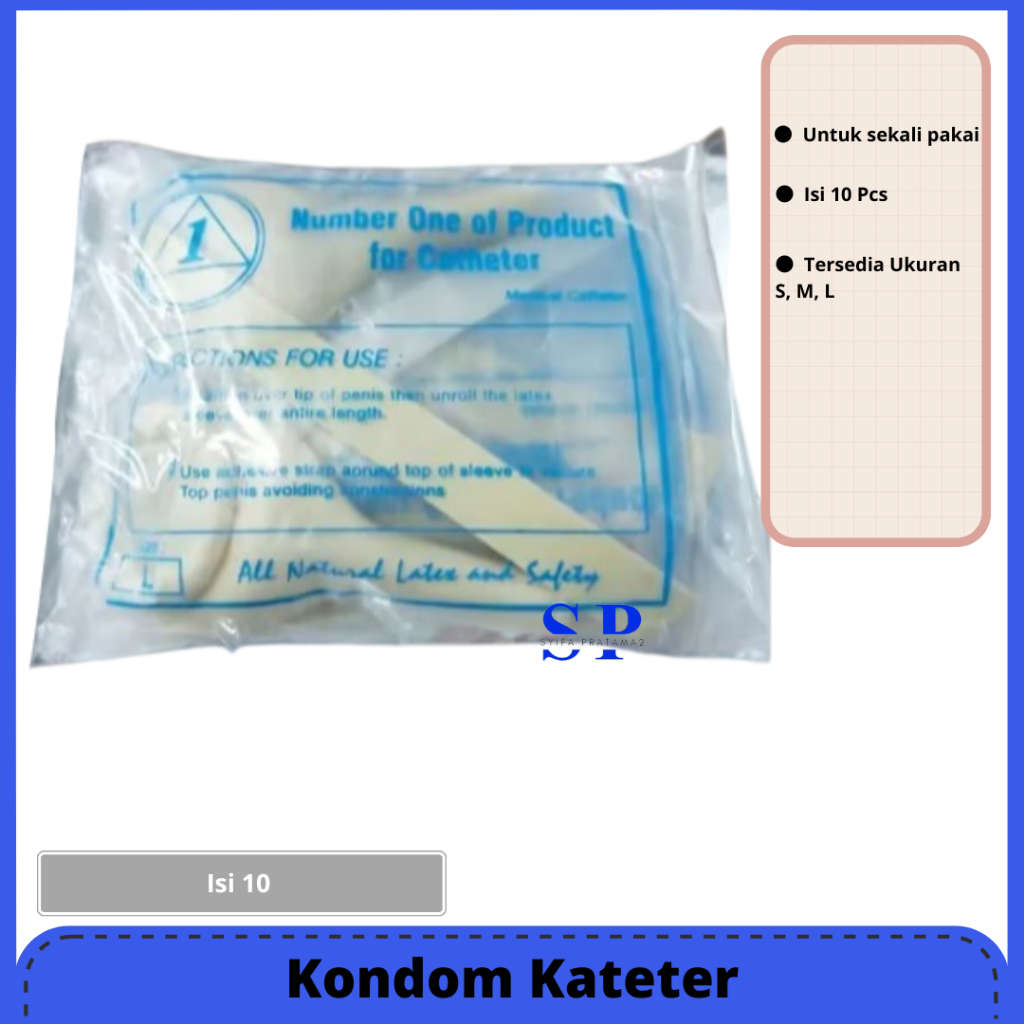 Alat Medis Condom Catheter Kondom Kateter Male Kateter S M L