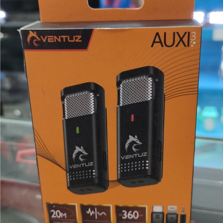 VENTUZ 3IN1 WIRELESS MICROPHONE MINI CLIP ON