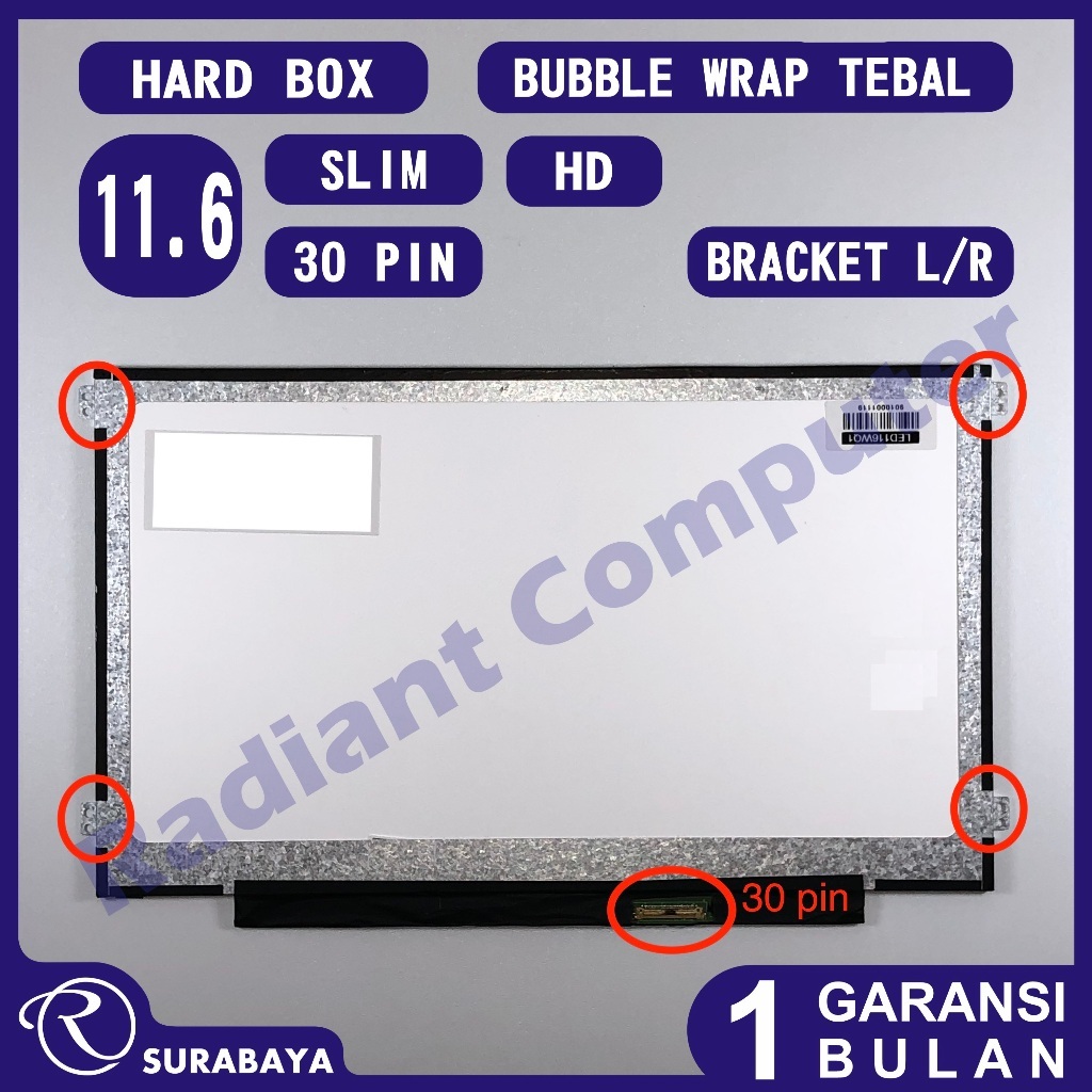 LCD LED (Tanpa Touchscreen) Dell Latitude E7250 E7270