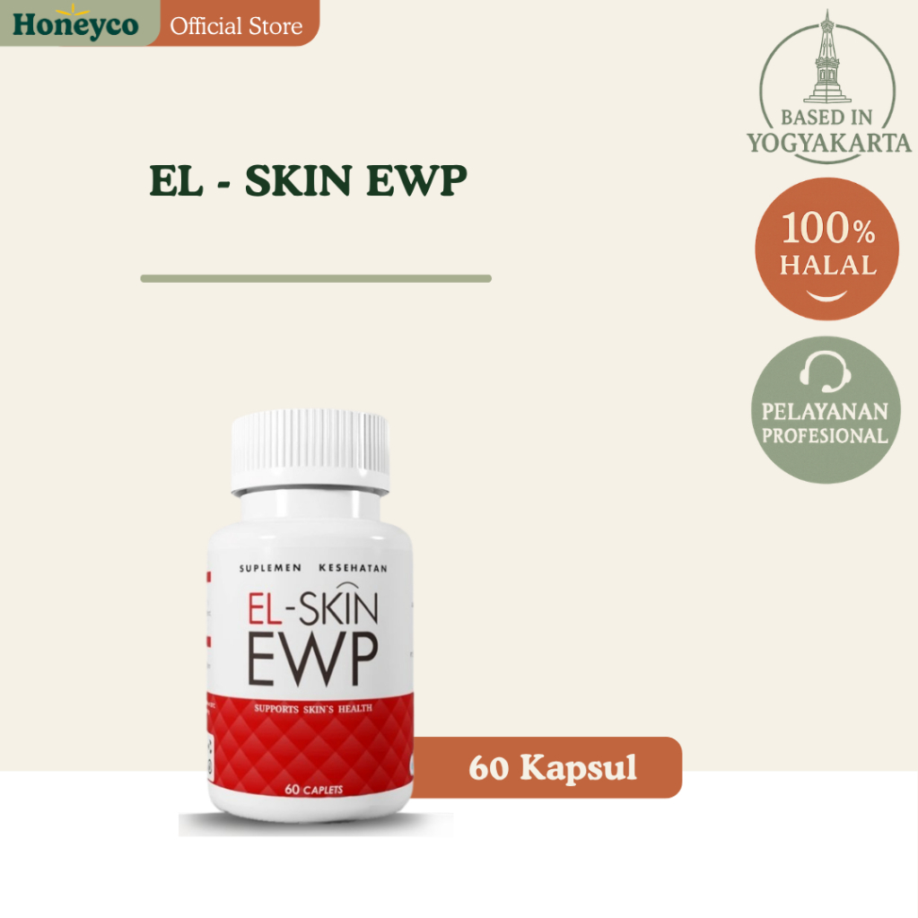 El Skin EWP Collagen Kapsul Isi 60 Kaplet Suplemen Kesehatan El Skin EWP Collagen