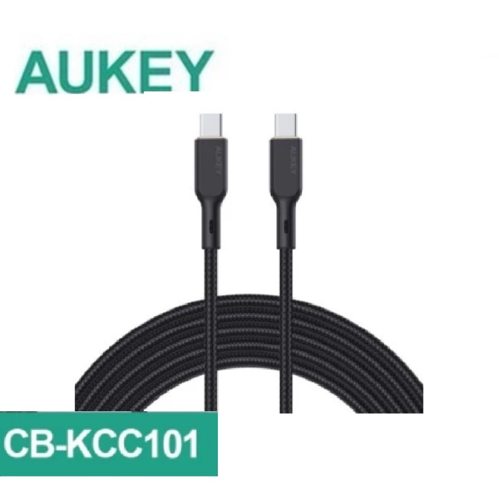 AUKEY Cable Braided Nylon Type C to Type C 1M
