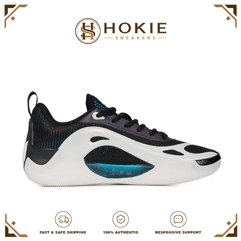 Hokie Sneakers - Sepatu Peak Andrew Wiggins AW 4 Black White Men's Basketball Sport Shoes Sepatu Ola