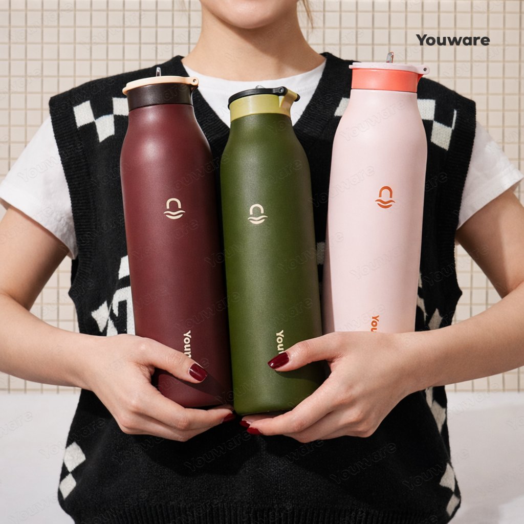 Youware - NEW ZELLO / MAISON Botol Minum Tumbler Stainless Steel 304 1 Liter Tahan Panas Dingin / Tu