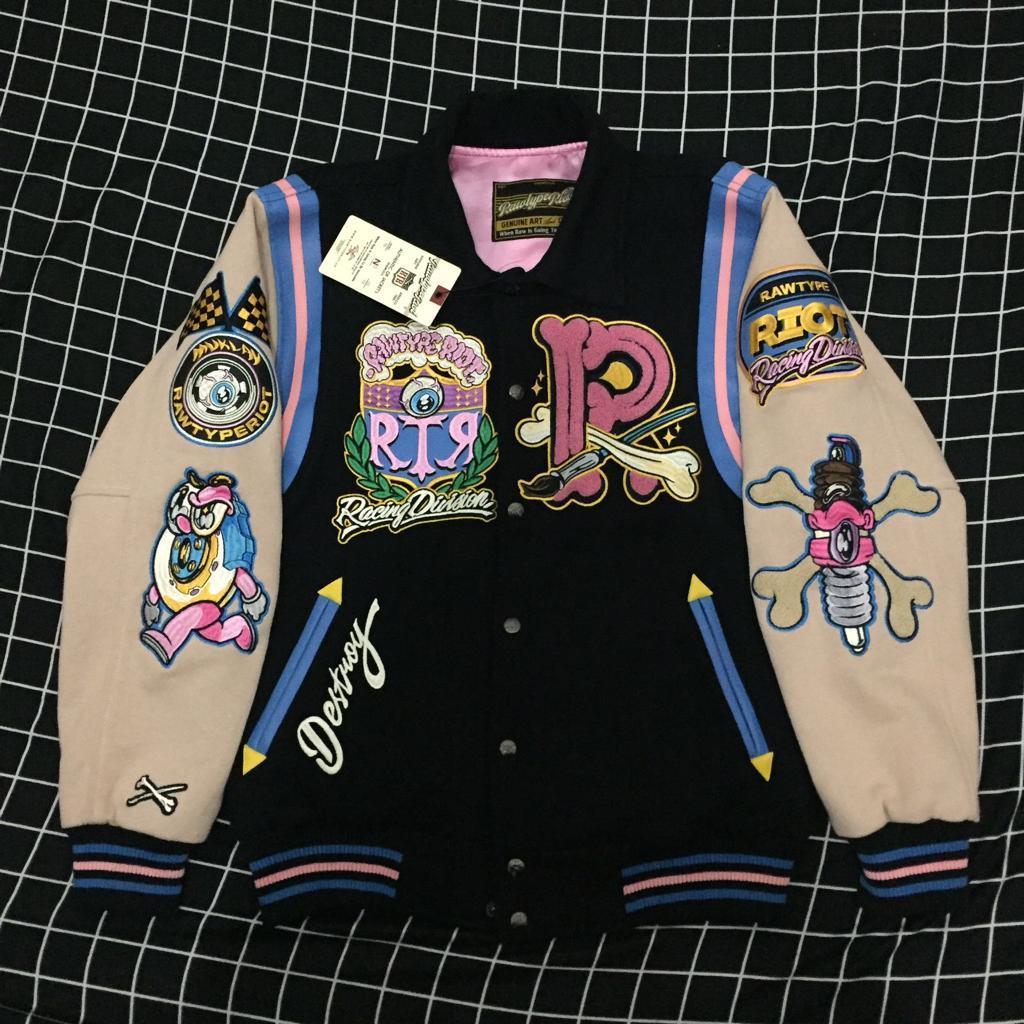 Jacket Varsity Rawtype Riot x Muklay