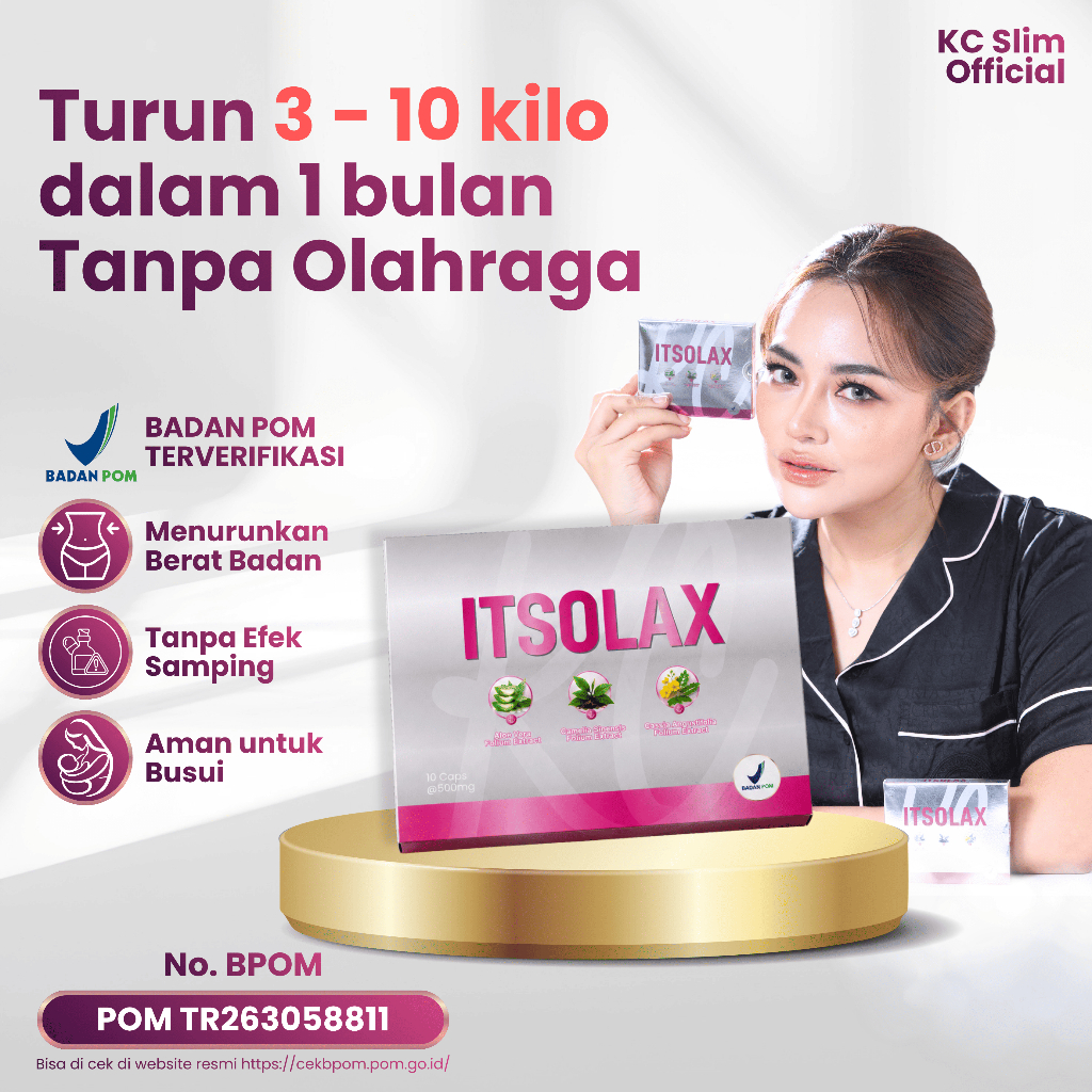 KC SLIM - ITSOLAX 3 Box Isi 30 Kapsul