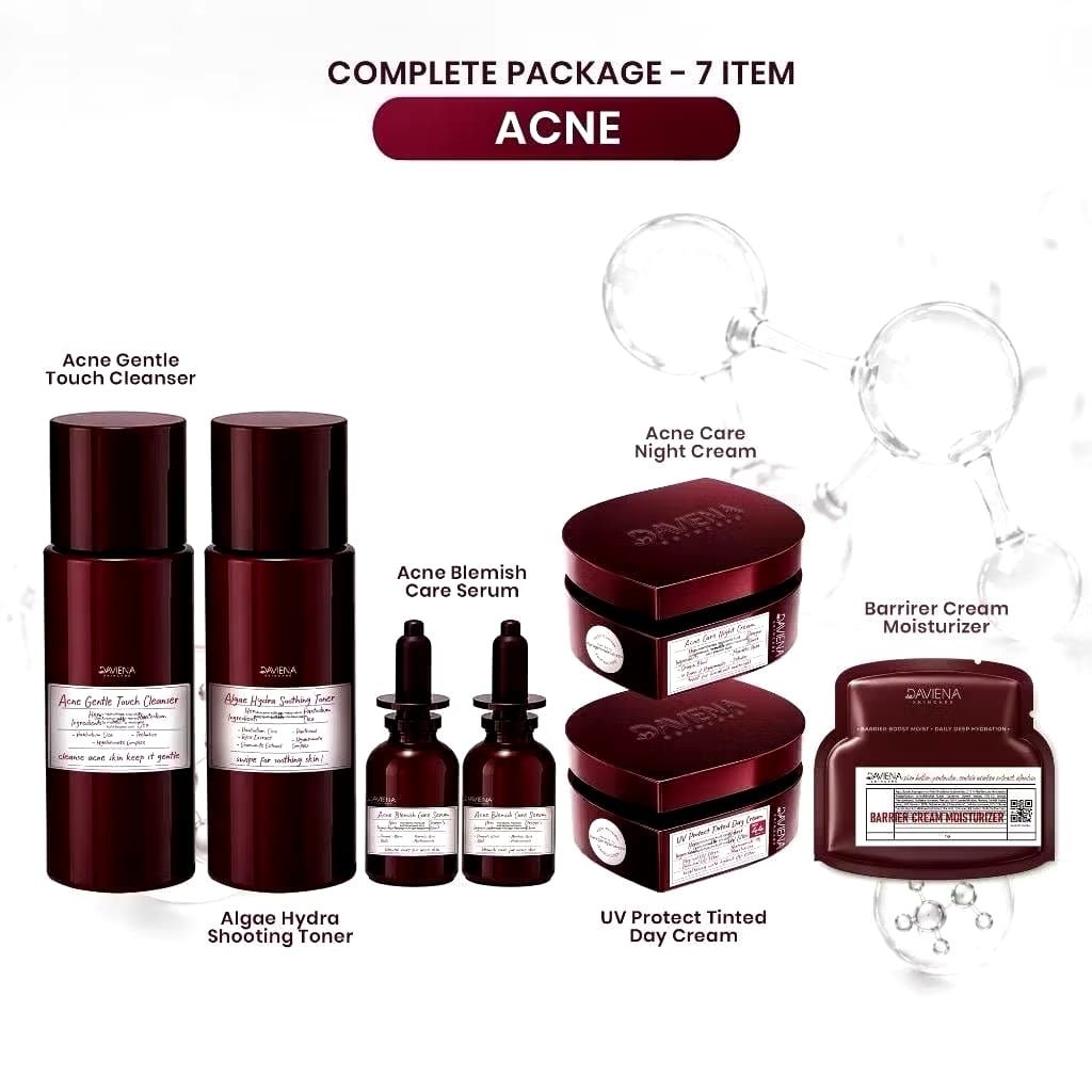 DAVIENA SKINCARE PAKET ACNE SERIES | OFFICIAL STORE | DAVIENA | DEVINA SKINCARE | DAVINA SKINCARE | 